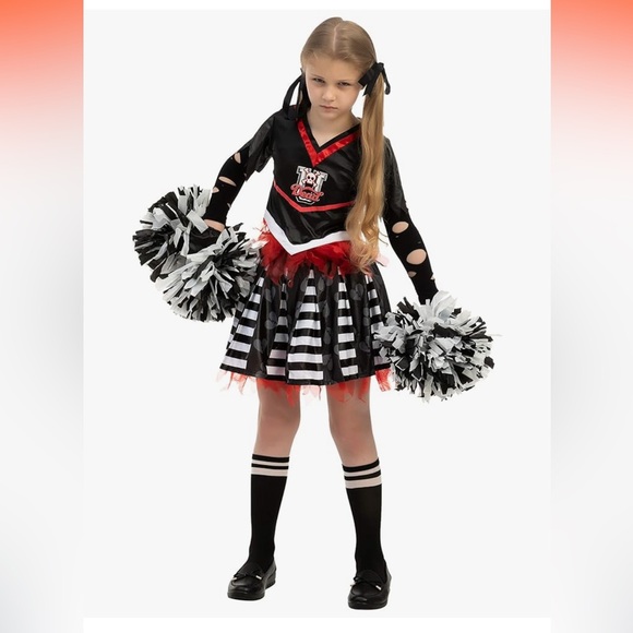 Spooktacular Creations Kids Halloween Cheerleader
Costume for Girls Zombie cheer - Picture 3 of 7